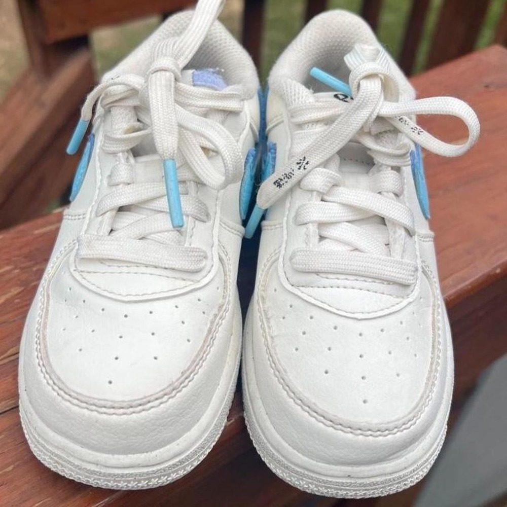 Nike Air Force 1 Toddler 9 LV8 2 82 Blue Chill White Sneakers